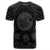 Hawaiian Map Honu Hibiscus Tropic Gray Polynesian T Shirt - Polynesian Pride