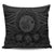 Hawaiian Map Honu Hibiscus Tropic Gray Polynesian Pillow Covers - AH Pillow Covers Black - Polynesian Pride