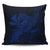 Hawaiian Map Hula Girl Hibiscus Kanaka Polynesian Pillow Covers - Blue - AH Pillow Covers Black - Polynesian Pride