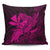 Hawaiian Map Hula Girl Hibiscus Kanaka Polynesian Pillow Covers - Pink - AH Pillow Covers Black - Polynesian Pride