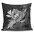 Hawaiian Map Hula Girl Hibiscus Kanaka Polynesian Pillow Covers - White - AH Pillow Covers Black - Polynesian Pride