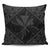 Hawaiian Map Kanaka Hibiscus Gray Polynesian Pillow Covers - AH Pillow Covers Black - Polynesian Pride