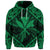 Custom Hawaiian Map Kanaka Hibiscus Green Polynesian Hoodie - Polynesian Pride