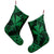 Hawaiian Map Kanaka Hibiscus Green Polynesian Christmas Stocking - AH - Polynesian Pride