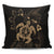 Hawaiian Map Kanaka Hibiscus Turtle Gold Polynesian Pillow Covers - AH Pillow Covers Black - Polynesian Pride