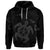 Custom Hawaiian Map Kanaka Hibiscus Turtle Gray Polynesian Hoodie - Polynesian Pride