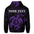 Custom Hawaiian Map Kanaka Hibiscus Turtle Purple Polynesian Hoodie - Polynesian Pride