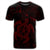 Hawaiian Map Kanaka Hibiscus Turtle Red Polynesian T Shirt - Polynesian Pride