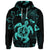 Custom Hawaiian Map Kanaka Hibiscus Turtle Turquoise Polynesian Hoodie - Polynesian Pride