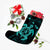 Hawaiian Map Kanaka Hibiscus Turtle Turquoise Polynesian Christmas Stocking - AH - Polynesian Pride