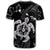 Hawaiian Map Kanaka Hibiscus Turtle White Polynesian T Shirt - Polynesian Pride