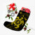 Hawaiian Map Kanaka Hibiscus Turtle Yellow Polynesian Christmas Stocking - AH - Polynesian Pride