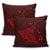 Hawaiian Map Kanaka Manta Ray Polynesian Pillow Covers Red - AH - Polynesian Pride