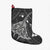 Hawaiian Map Kanaka Manta Ray Polynesian Christmas Stocking White - AH Christmas Stocking 26 X 42 cm Black - Polynesian Pride