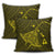 Hawaiian Map Kanaka Manta Ray Polynesian Pillow Covers Yellow - AH - Polynesian Pride