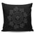 Hawaiian Map Kanaka Turtles Circle Style Gray Polynesian Pillow Covers - AH Pillow Covers Black - Polynesian Pride