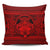 Hawaiian Map Madame Pele Kanaka Plumeria Polynesian Pillow Covers Red AH Pillow Covers Black - Polynesian Pride