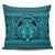 Hawaiian Map Madame Pele Mauna Kea Plumeria Polynesian Pillow Covers Blue AH Pillow Covers Black - Polynesian Pride