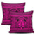 Hawaiian Map Madame Pele Mauna Kea Plumeria Polynesian Pillow Covers Pink AH - Polynesian Pride