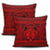 Hawaiian Map Madame Pele Mauna Kea Plumeria Polynesian Pillow Covers Red AH - Polynesian Pride