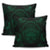 Hawaiian Map Madame Pele Polynesian Pillow Covers Green AH - Polynesian Pride