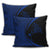 Hawaiian Map Manta Ray Blue Polynesian Pillow Covers - AH - Polynesian Pride