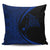 Hawaiian Map Manta Ray Blue Polynesian Pillow Covers - AH Pillow Covers Black - Polynesian Pride