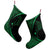 Hawaiian Map Manta Ray Polynesian Christmas Stocking - Green - Circle Style - AH - Polynesian Pride