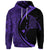 Custom Hawaiian Map Manta Ray Polynesian Hoodie Purple Circle Style - Polynesian Pride