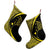 Hawaiian Map Manta Ray Polynesian Christmas Stocking - Yellow - Circle Style - AH - Polynesian Pride