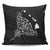 Hawaiian Map Manta Ray White Polynesian Pillow Covers - AH Pillow Covers Black - Polynesian Pride