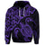 Custom Hawaiian Map Turtle Hibiscus Kanaka Polynesian Hoodie Purple - Polynesian Pride