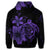 Hawaiian Map Turtle Hibiscus Plumeria Polynesian Hoodie Purple - Polynesian Pride