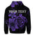 Custom Hawaiian Map Turtle Hibiscus Plumeria Polynesian Hoodie Purple - Polynesian Pride