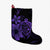 Hawaiian Map Turtle Hibiscus Plumeria Polynesian Christmas Stocking - Purple - AH Christmas Stocking 26 X 42 cm Black - Polynesian Pride