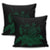 Hawaiian Map Turtle Hibiscus Polynesian Pillow Covers - Green - AH - Polynesian Pride