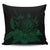 Hawaiian Map Turtle Hibiscus Polynesian Pillow Covers - Green - AH Pillow Covers Black - Polynesian Pride