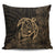 Hawaiian Map Turtle Kanaka Hibiscus Polynesian Pillow Covers - Gold - AH Pillow Covers Black - Polynesian Pride