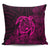 Hawaiian Map Turtle Kanaka Hibiscus Polynesian Pillow Covers - Pink - AH Pillow Covers Black - Polynesian Pride