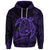 Custom Hawaiian Map Turtle Kanaka Hibiscus Polynesian Hoodie Purple - Polynesian Pride