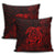 Hawaiian Map Turtle Kanaka Hibiscus Polynesian Pillow Covers - Red - AH - Polynesian Pride