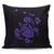 Hawaiian Map Turtle Ohana Hibicus Polynesian Pillow Covers - Purple - AH Pillow Covers Black - Polynesian Pride