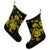 Hawaiian Map Turtle Ohana Hibicus Polynesian Christmas Stocking - Yellow - AH - Polynesian Pride