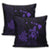 Hawaiian Map Turtle Plumeria Hibiscus Fish Hook Polynesian Pillow Covers Purple - AH - Polynesian Pride