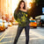 Hawaiian Map Turtle Plumeria Hibiscus Fish Hook Polynesian Women's Off Shoulder Sweater Yellow - AH - Polynesian Pride