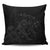 Hawaiian Map Turtle Tattoo Hibiscus Plumeria Polynesian Pillow Covers - Gray - AH Pillow Covers Black - Polynesian Pride