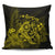 Hawaiian Map Turtle Tattoo Hibiscus Plumeria Polynesian Pillow Covers - Yellow - AH Pillow Covers Black - Polynesian Pride