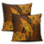 Hawaiian Map Whale Swim Hibiscus Polynesian Pillow Covers - Orange - AH - Polynesian Pride