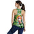 Hawaiian Mele Kalikimaka Santa Claus Pattern Christmas Women's Racerback Tank - Green - Labo Style - AH - Polynesian Pride