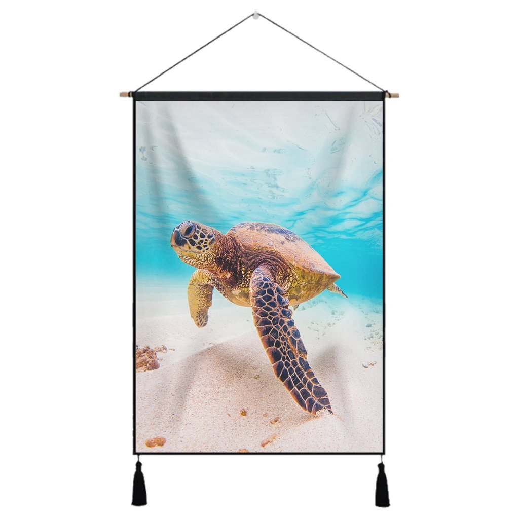 Hawaiian Ocean Picture Hanging Poster - AH Hanging Poster Cotton And Linen - Polynesian Pride